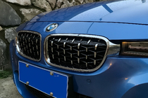 BMW 3. sērija F30/F31 2012–2019 Nieru režģis Diamond Silver (hroma apmale) foto 1