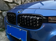 BMW 3. sērija F30/F31 2012–2019 Nieru restes Diamond Silver foto 1
