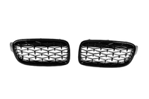 BMW 3. sērija F30/F31 2012–2019 Nieru režģi Diamond Black foto 3
