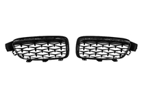 BMW 3. sērija F30/F31 2012–2019 Nieru režģi Diamond Black foto 6
