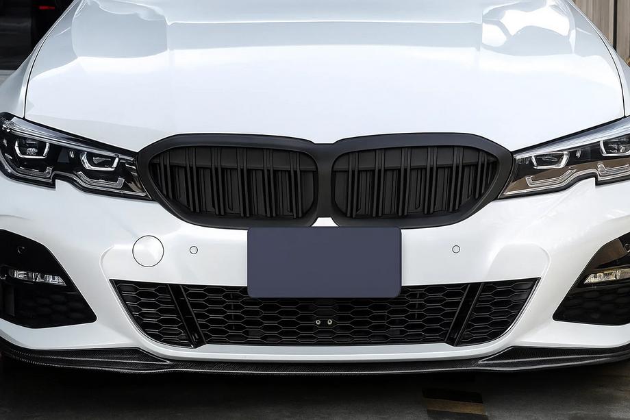 BMW 3. sērija G20/G21 2018– Nieru reste M-Look V2 (2018-2022, matēti melna) Image