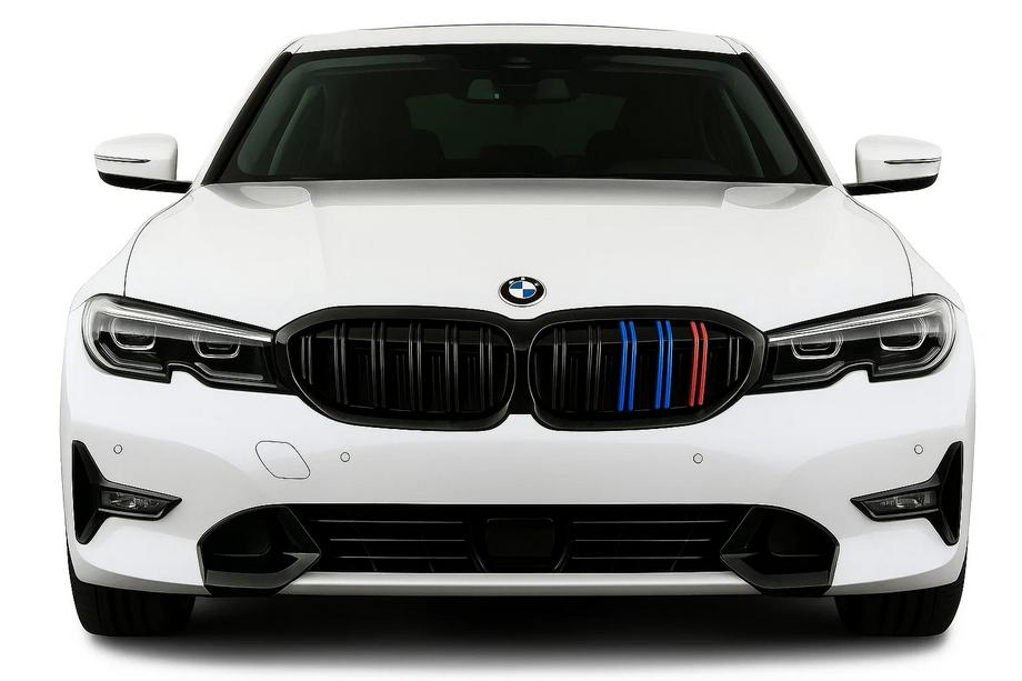 BMW 3. sērija G20/G21 2018– Nieru restes M-Look V2 (2018-2022, M-Color ar melnu apmali) Image