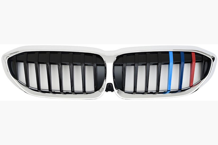 BMW 3. sērija G20/G21 2018– Nieru reste 1 līste (2018-2022, M-Color ar hroma apmali) Foto 2