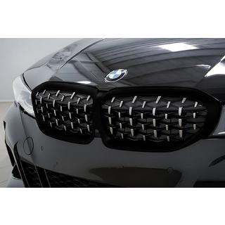 Diamond Silver nieru režģi (2018-2022, melna apmale) BMW 3. sērija G20/G21 2018– foto 1