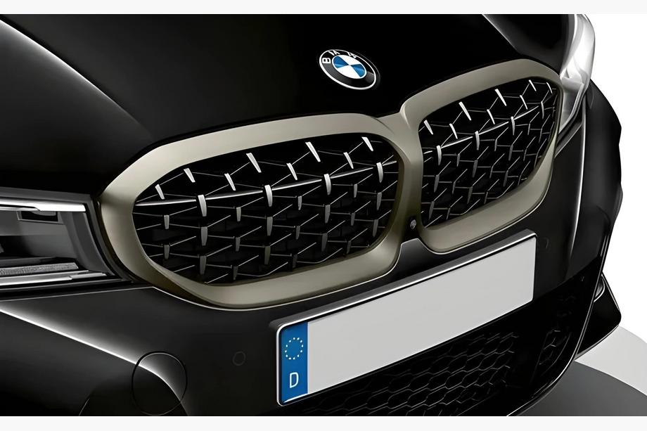 BMW 3. sērija G20/G21 2018– Nieru režģi Diamond Silver (2018-2022, matēta hroma apmale) Foto 1