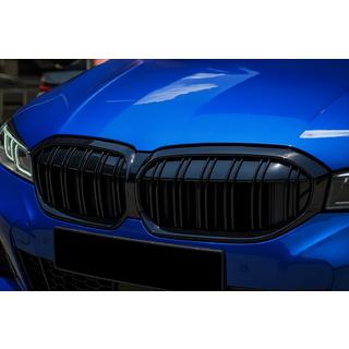 M-Look nieru restes (2022+, spīdīgi melnas) BMW 3. sērija G20/G21 2018– foto 1