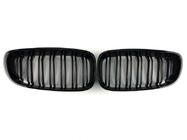 BMW 3. sērija F34 2013–2020 M-Look nieru reste (spīdīgi melna) foto 2