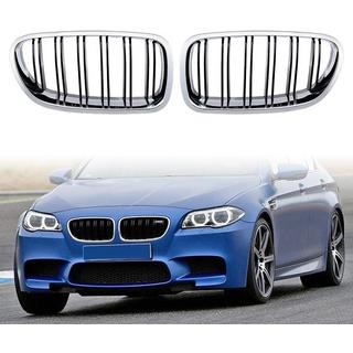 M-Look nieru restes (spīdīgi melnas ar hroma apmali) BMW 5. sērija F10/F11 2010–2016 foto 2