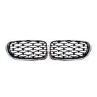 BMW 5. sērija F10/F11 2010–2016 Nieru reste Diamond Black (hroma apmale) foto 2