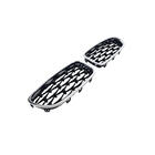 BMW 5. sērija F10/F11 2010–2016 Nieru reste Diamond Black (hroma apmale) foto 3