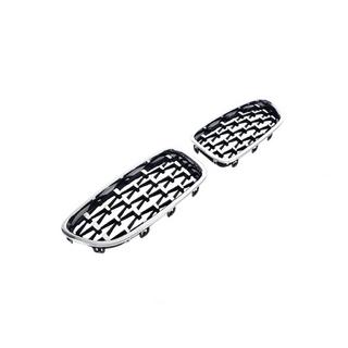 Nieru režģis Diamond Silver (hroma apmale) BMW 5. sērija F10/F11 2010–2016 foto 3