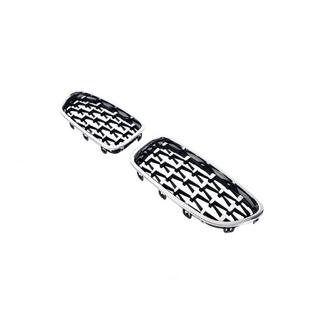 Nieru režģis Diamond Silver (hroma apmale) BMW 5. sērija F10/F11 2010–2016 foto 4