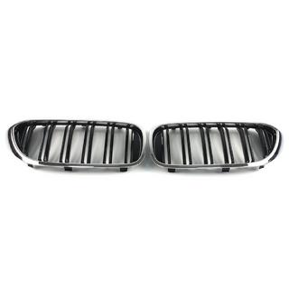 Nieru tipa reste M-Look (2017-2020, melns spīdīgs ar hromētu apmali) BMW 5. sērija G30/G31 2017–2023 foto 4