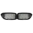 BMW 5. sērija G30/G31 2017–2023 Nieru restes Diamond Silver V1 (2017-2020, melna apmale) foto 2