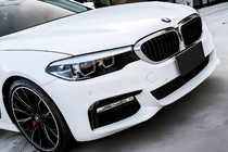 BMW 5. sērija G30/G31 2017–2023 Nieru reste 1 Bar (2017-2020, spīdīgi melna ar hromētu apmali) foto 1
