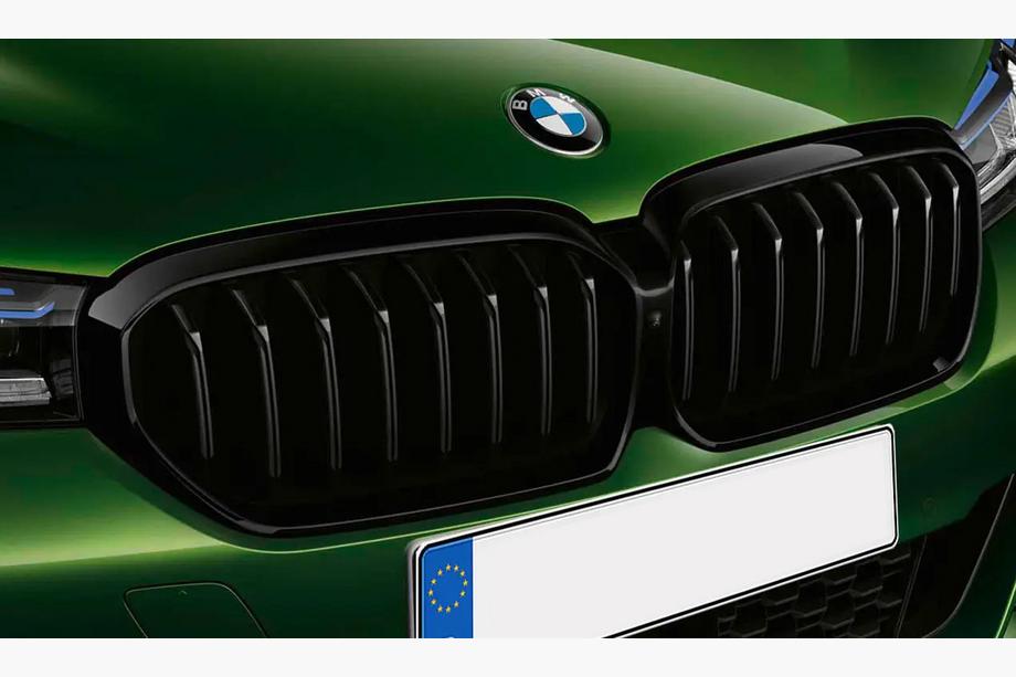 BMW 5. sērija G30/G31 2017–2023 Nieru režģi 1 Bar (2021+, spīdīgi melns) Image