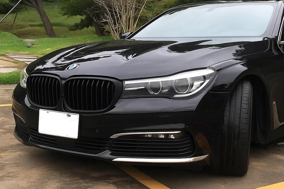 BMW 7. sērija G11/G12 2015–2022 Priekšējā reste (nieru) 1 Bar (2016-2019, matēti melna) Image