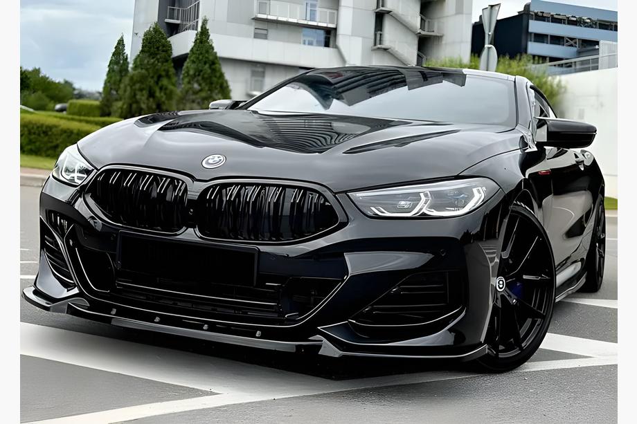 BMW 8. sērija G14/G15/G16 2018– M-Look nieru reste (2018-2022, spīdīgi melna) Foto 3