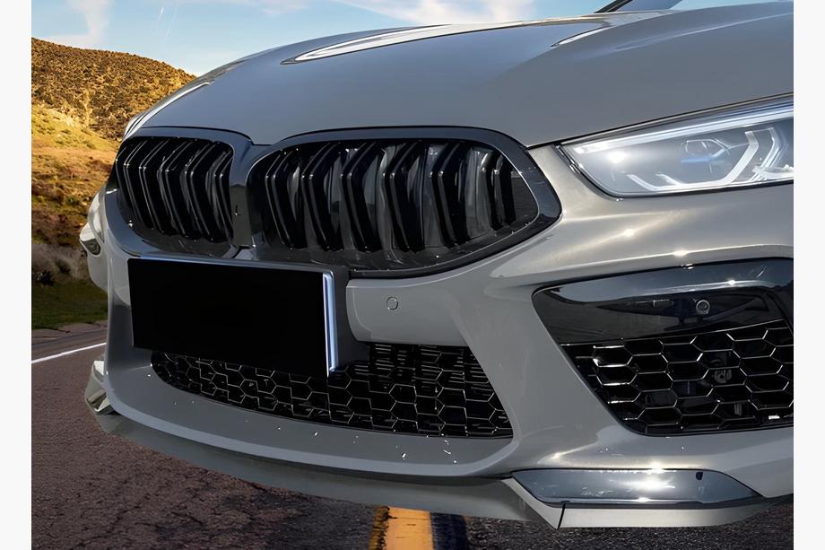 BMW 8. sērija G14/G15/G16 2018– M-Look nieru reste (2018-2022, spīdīgi melna) Foto 1
