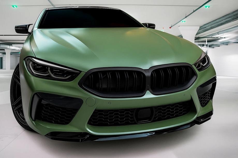 BMW 8. sērija G14/G15/G16 2018– M-Look nieru reste (2018-2022, matēti melna) Foto 1