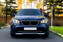 BMW X1 E84 2009–2015 M-Look nieru restes (spīdīgi melnas ar hroma apmali) foto 1