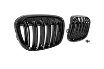 BMW X1 F48 2015–2022 M-Look nieru režģi (2015-2019, spīdīgi melns) foto 5