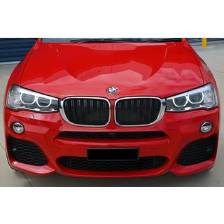 M-Look nieru restes (spīdīgi melnas ar hroma apmali) BMW X4 F26 2014–2018 foto 1