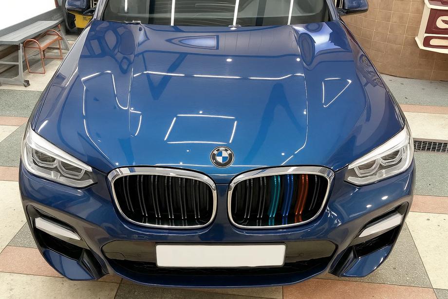 BMW X3 G01 2018– M-Look nieru režģis (2018-2021, M-Color ar hroma apmali) Foto 1