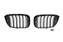 BMW X4 G02 2018– Priekšējā reste "nieres" M-Look (2018-2021, matēti melna) foto 5