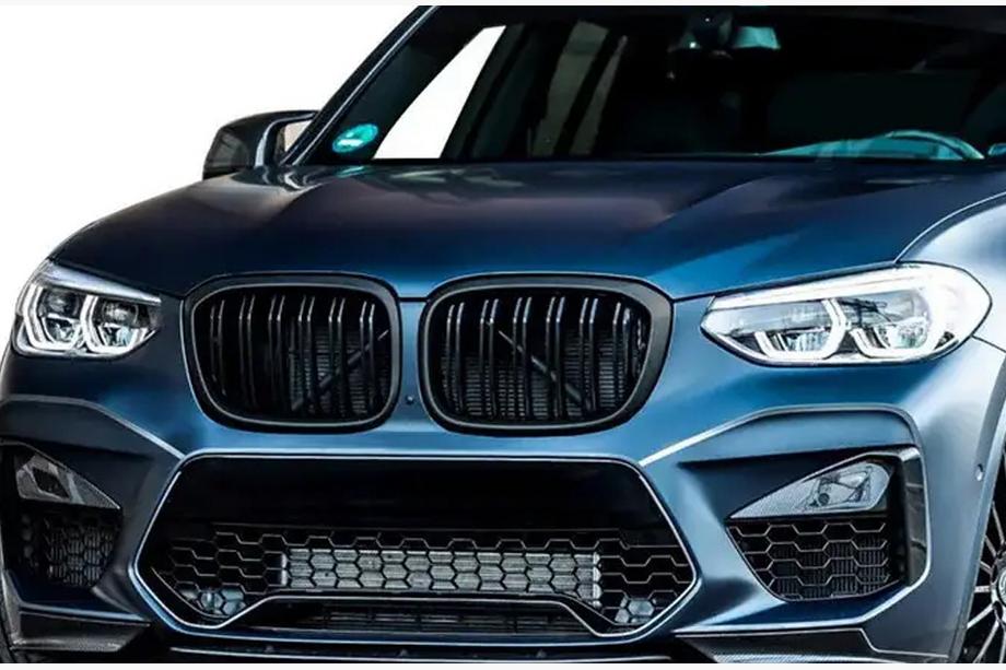 BMW X4 G02 2018– Priekšējā reste "nieres" M-Look (2018-2021, matēti melna) Image