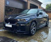 BMW X6 G06 2019–2027 M-Look nieru reste (2019-2022, spīdīgi melna) foto 1