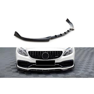DPT priekšējā bufera lūpa (2017-2020, spīdīgi melna) Mercedes C-сlass W205 2014–2021 foto 1