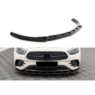DPT priekšējā bampera lūpas spoileris (AMG-Line, 2020-2023, spīdīgi melns) foto 1