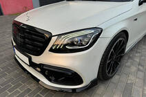 Mercedes S-class W222 2013–2022 Priekšējā bufera lūpa BRB (2018+) foto 3