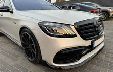 Mercedes S-class W222 2013–2022 Priekšējā bufera lūpa BRB (2018+) foto 1