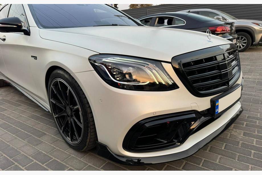 Mercedes S-class W222 2013–2022 Priekšējā bufera lūpa BRB (2018+) Image
