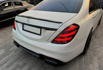 Mercedes S-class W222 2013–2022 Aizmugurējais difuzors BRB (krāsošanai, 2018+) foto 10