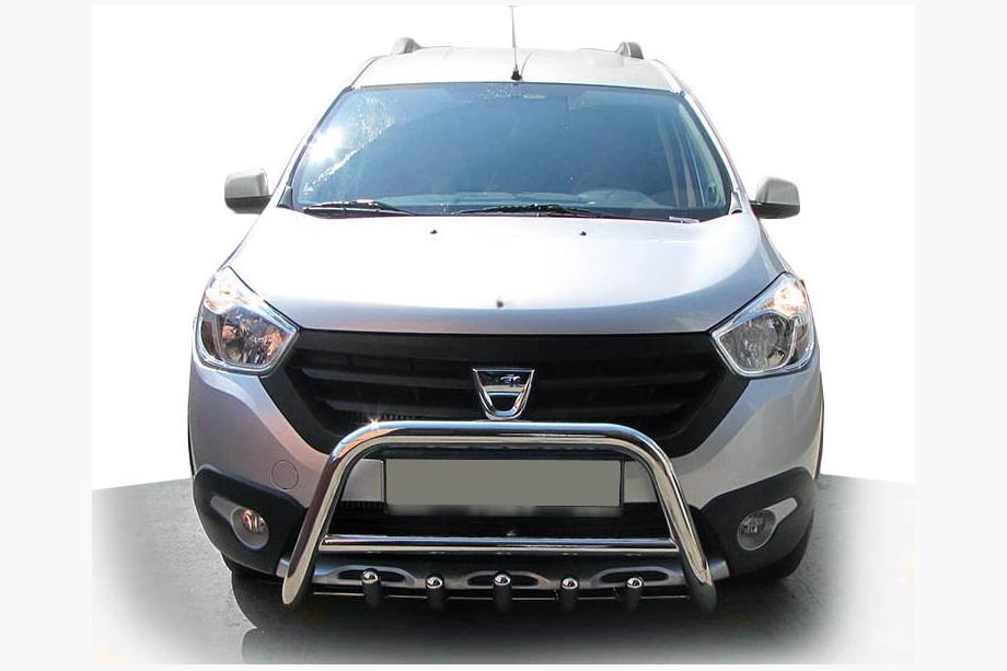 Dacia Dokker 2013–2022 Bullbar WT003 (nerūsējošais tērauds) Image