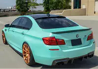 BMW 5. sērija F10/F11 2010–2016 M4-Style V2 bagāžnieka vāka spoileris (F10, melns spīdīgs) foto 1
