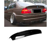 BMW 3. sērija E46 1998–2006 CSL stila V1 spoileris (SD, spīdīgi melns) foto 1