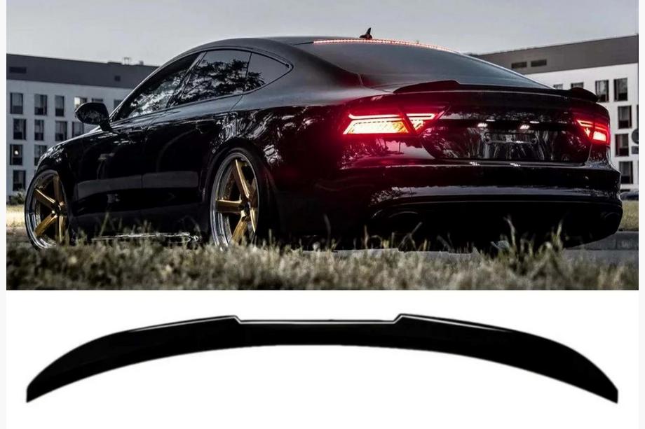 Audi A7 2010–2018 Spoileris DPT V2 (Sedans, melns spīdīgs) Image
