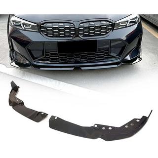 Priekšējais lip spoileris DPT V-2 (2022+, M Technic, spīdīgi melns) BMW 3. sērija G20/G21 2018– foto 1