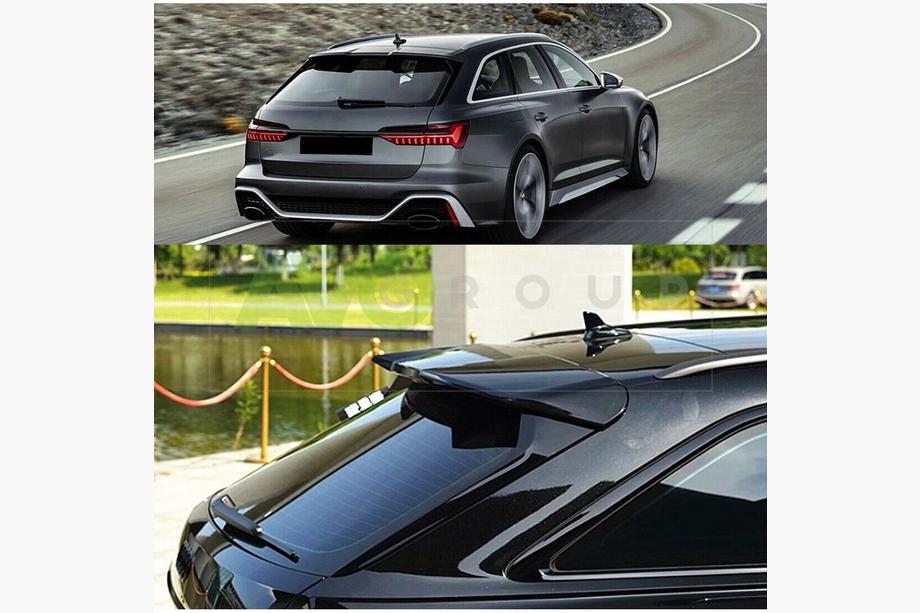 Audi A6 C8 2018–2025 Spoileris DPT V2 (Avant, spīdīgi melns) Image