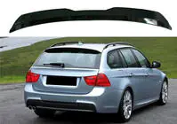 BMW 3. sērija E90/E91 2005–2011 Spoileris DPT (SW, melns spīdīgs) foto 1