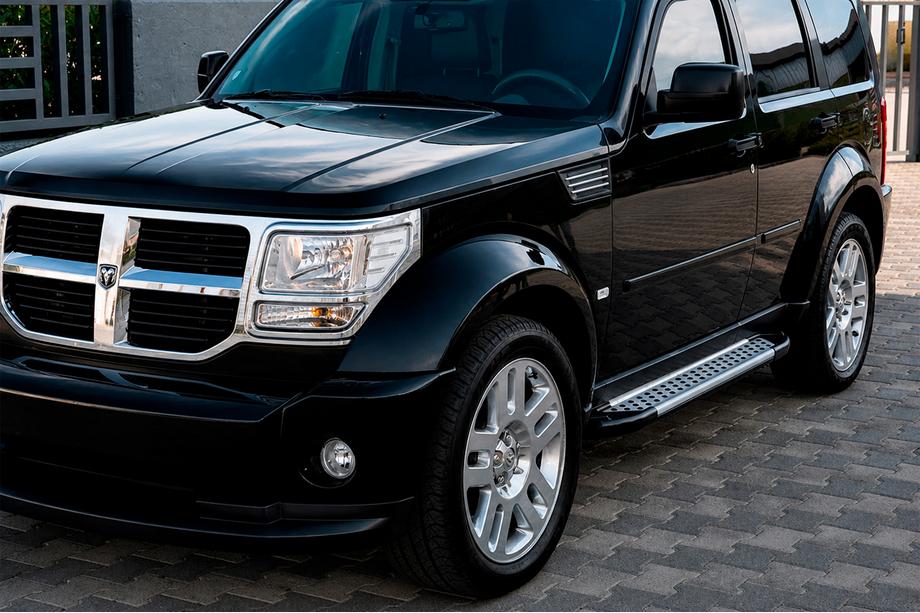 Dodge Nitro 2006–2011 Sānu pakāpieni Allmond Grey (2 gab., alumīnijs) Image