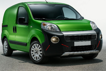 Citroen Nemo 2007–2017 Hromētas priekšējo miglas lukturu uzlikas, augšējais modelis (2 gab., nerūsējošais tērauds) foto 1