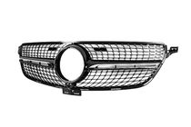 Mercedes GLE/ML сlass W166 2011–2018 Tūninga radiatora reste Diamond Black (GLE) Bez kameras foto 3