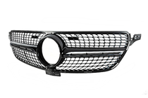 Mercedes GLE/ML сlass W166 2011–2018 Tūninga radiatora reste Diamond Black (GLE) Bez kameras foto 7