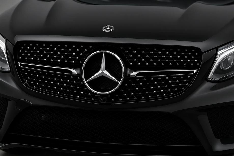Mercedes GLE/ML сlass W166 2011–2018 Tūninga radiatora reste Diamond Black (GLE) Bez kameras Image