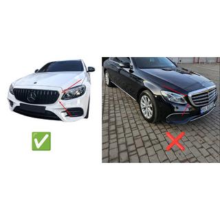 GT Panamericana Black priekšējā radiatora reste (Avantgarde/AMG-Line/E43 AMG/E53 AMG 2016-2020) foto 3
